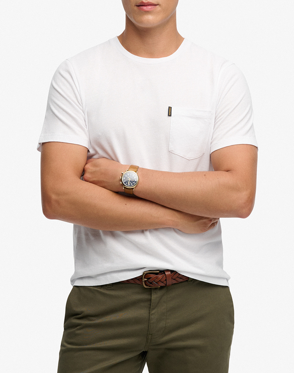 Superdry D2 Ovin Classic Essential Pocket Tee Μπλουζα Ανδρικο Ανδρας Ρουχα Μπλουζες T Shirt White Βαμβακι M1012206a 01C - Koolfly