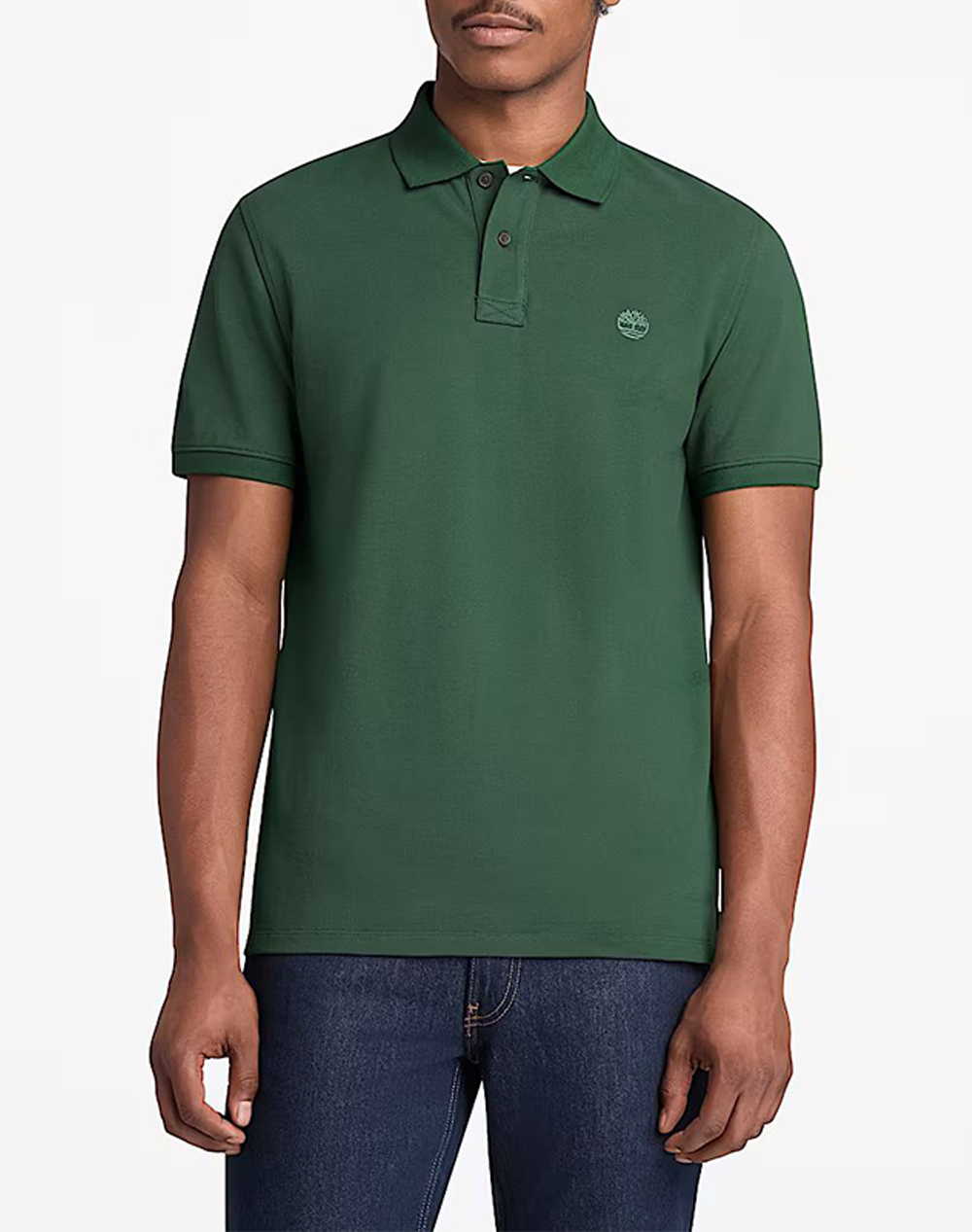 Timberland Pique Short Sleeve Polo Ανδρας Ρουχα Μπλουζες Polo Darkgreen Βαμβακι Tb0A6Vdp A6X