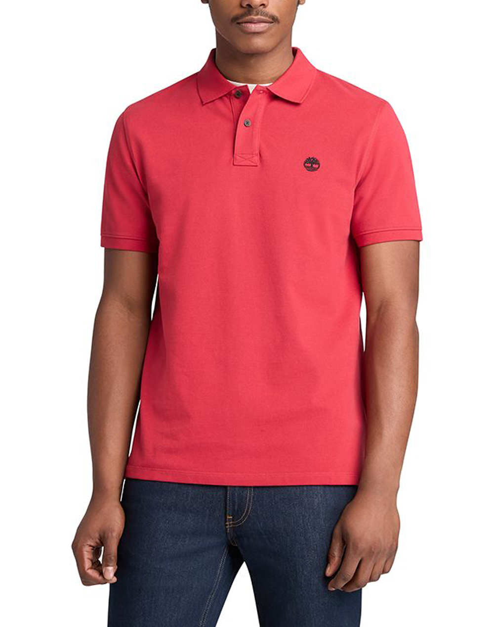 Timberland Pique Short Sleeve Polo Ανδρας Ρουχα Μπλουζες Polo Firered Βαμβακι Tb0A6Vdp N96