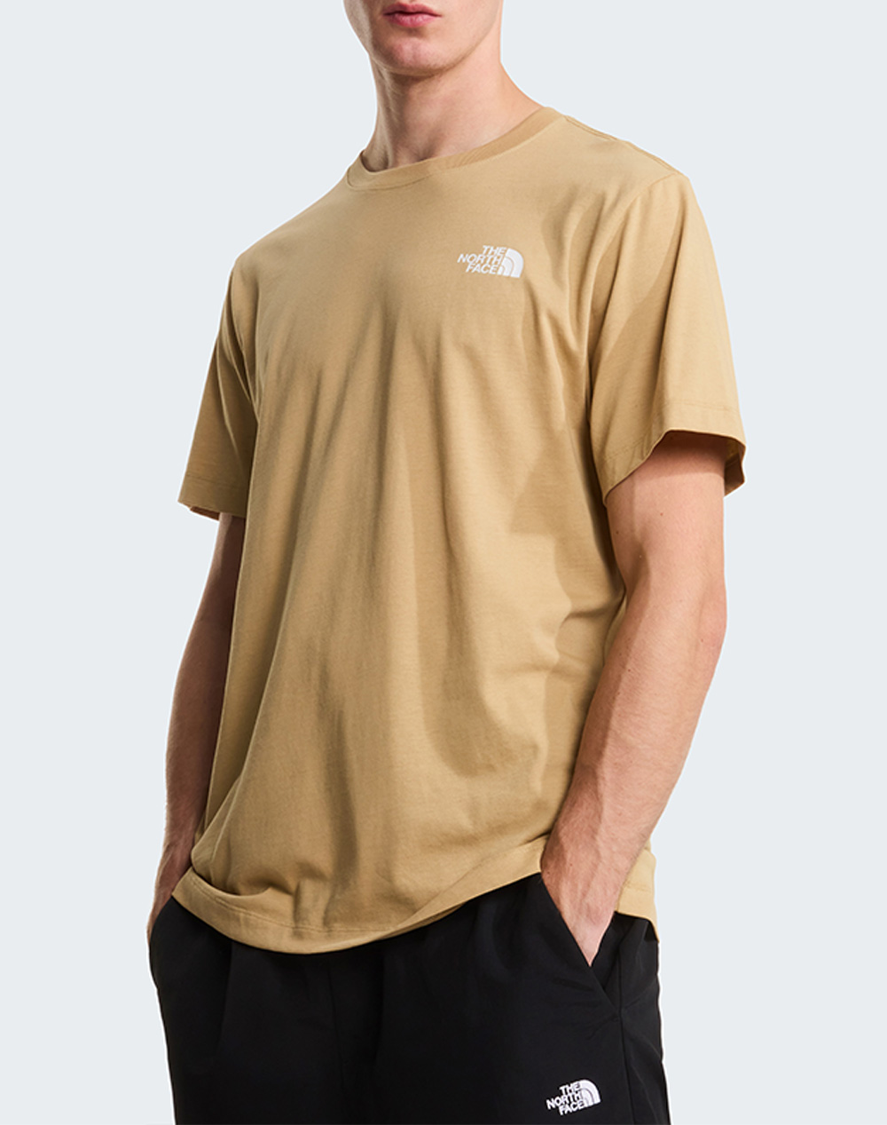 The North Face M Evo Box Nse Reg Ss T Ανδρας Ρουχα Μπλουζες T Shirt Biege Βαμβακι,Συνθετικο Nf0a8b6k Nflk5 - Koolfly