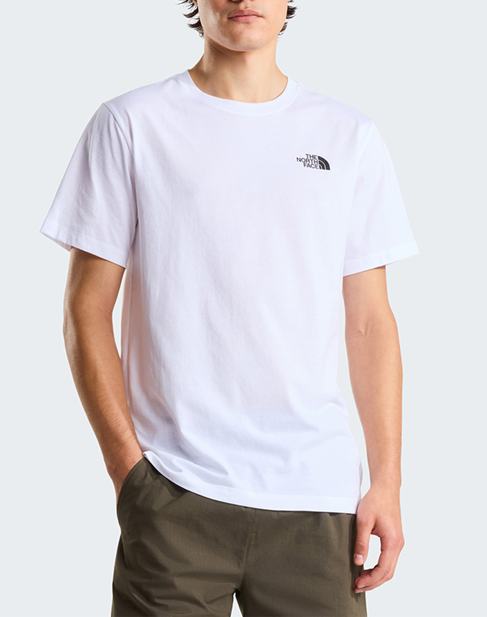The North Face M Evo Box Nse Reg Ss T Ανδρας Ρουχα Μπλουζες T Shirt White Βαμβακισυνθετικο Nf0A8B6K Nffn4