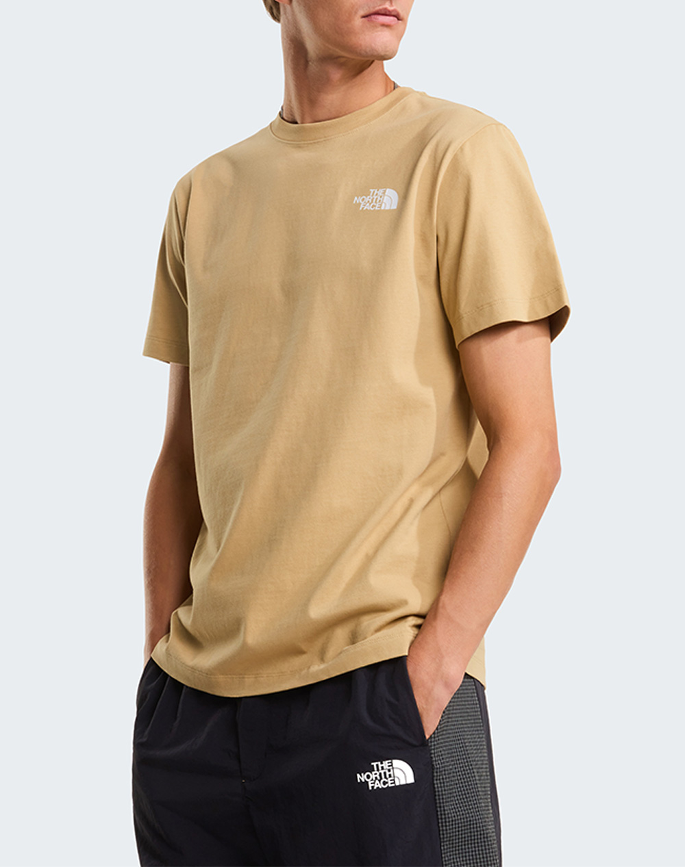 The North Face M North Faces Reg Ss T Ανδρας Ρουχα Μπλουζες T Shirt Biege Βαμβακι Nf0a8guw Nflk5 - Koolfly