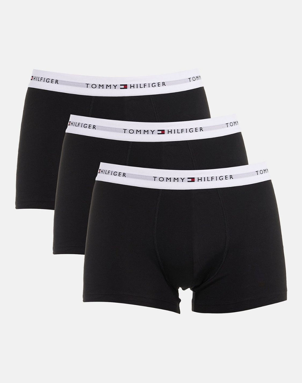 Tommy Hilfiger 3P Trunk Wb Ανδρας Εσωρουχα Σλιπ Μποξερ Black Βαμβακιμε Ελασταν Um0Um03890 0Xn
