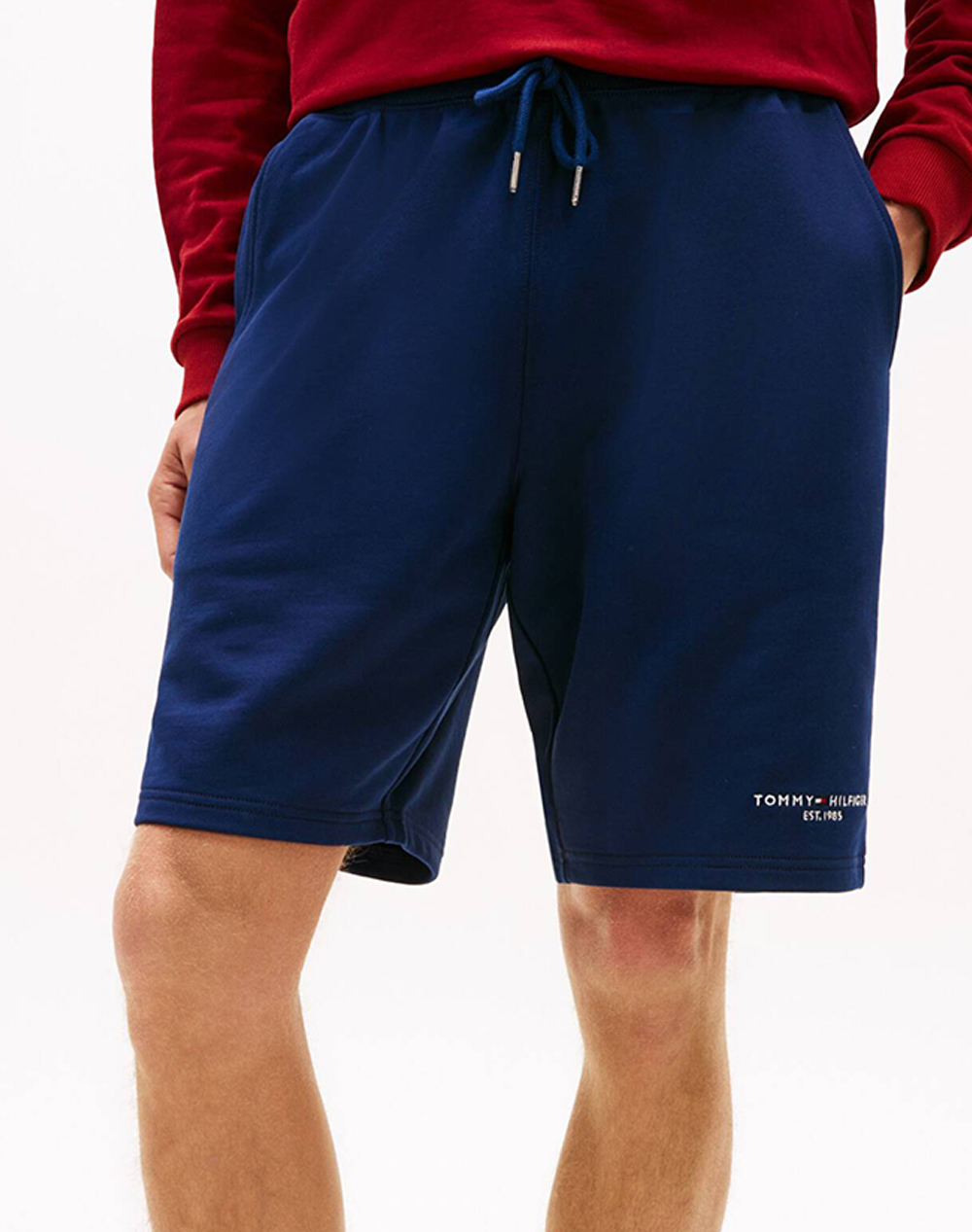 Tommy Hilfiger Tommy Logo Sweatshort Ανδρας Αθλητικα Κατω Ενδυση Σορτς / Βερμουδα Navyblue Βαμβακι Mw0Mw43068 Dcc