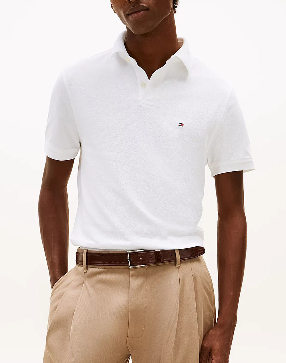 Tommy Hilfiger 1985 Regular Polo Ανδρας Ρουχα Μπλουζες Polo White Βαμβακιμε Ελασταν Mw0Mw17770 Ybr