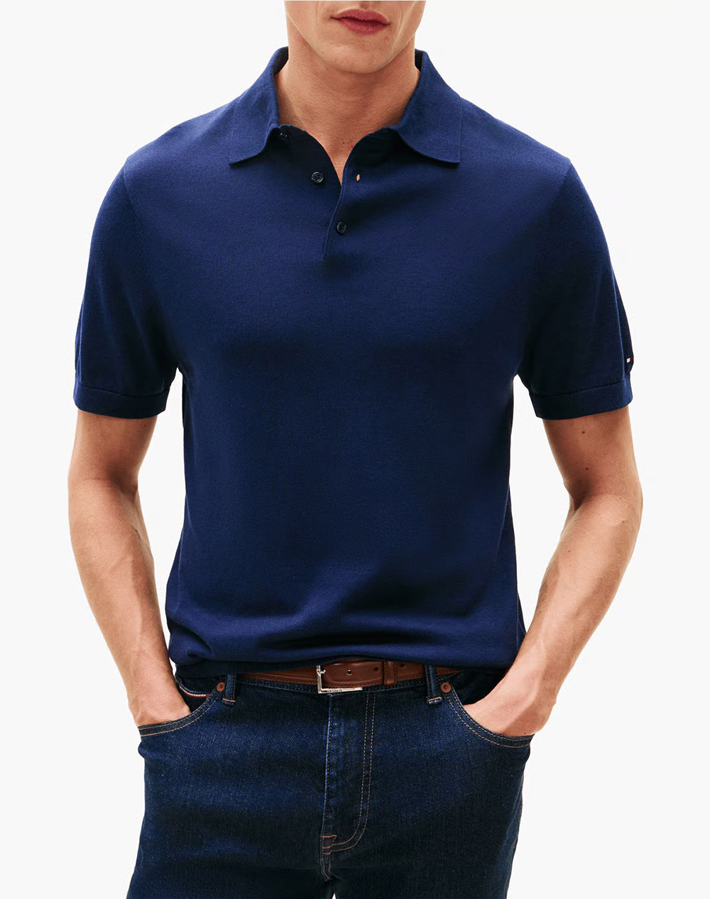 Tommy Hilfiger Dc Cotton Lyocell Polo Ανδρας Ρουχα Μπλουζες Polo Navyblue Βαμβακισυνθετικο Mw0Mw38747 Dca