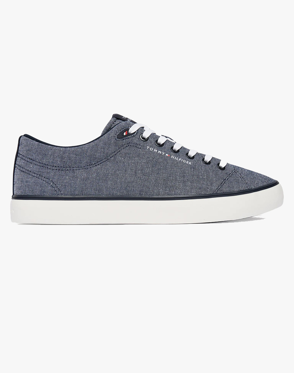 Tommy Hilfiger Harlem Core Ii Chambray Ανδρας Παπουτσια Sneakers Blue Λινο Fm0Fm05818 Dw5