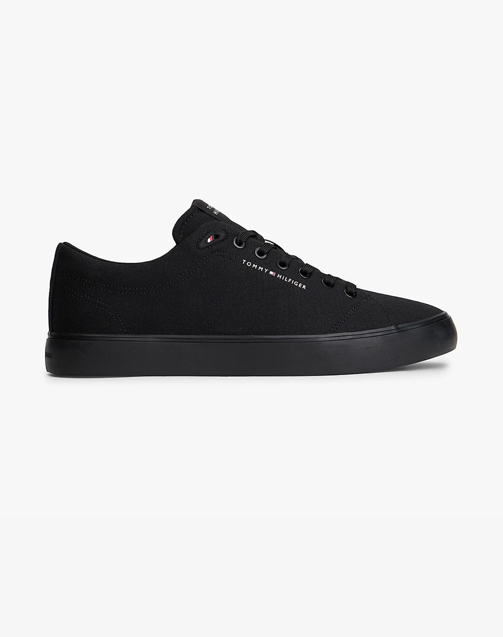 Tommy Hilfiger Harlem Core Ii Cvs Ανδρας Παπουτσια Sneakers Black Βαμβακιυφασμα Fm0Fm05817 Bds