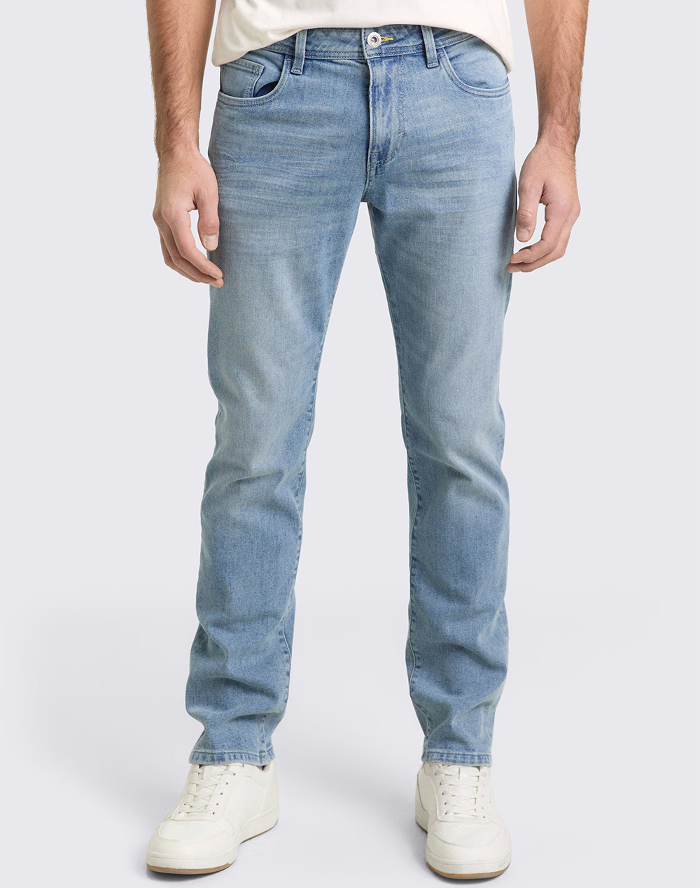Tom Tailor Ttjosh Regular Παντελονι Ανδρικο Ανδρας Ρουχα Παντελονια Jeans Denimlightblue Βαμβακιμε Ελασταν 1048363 10118