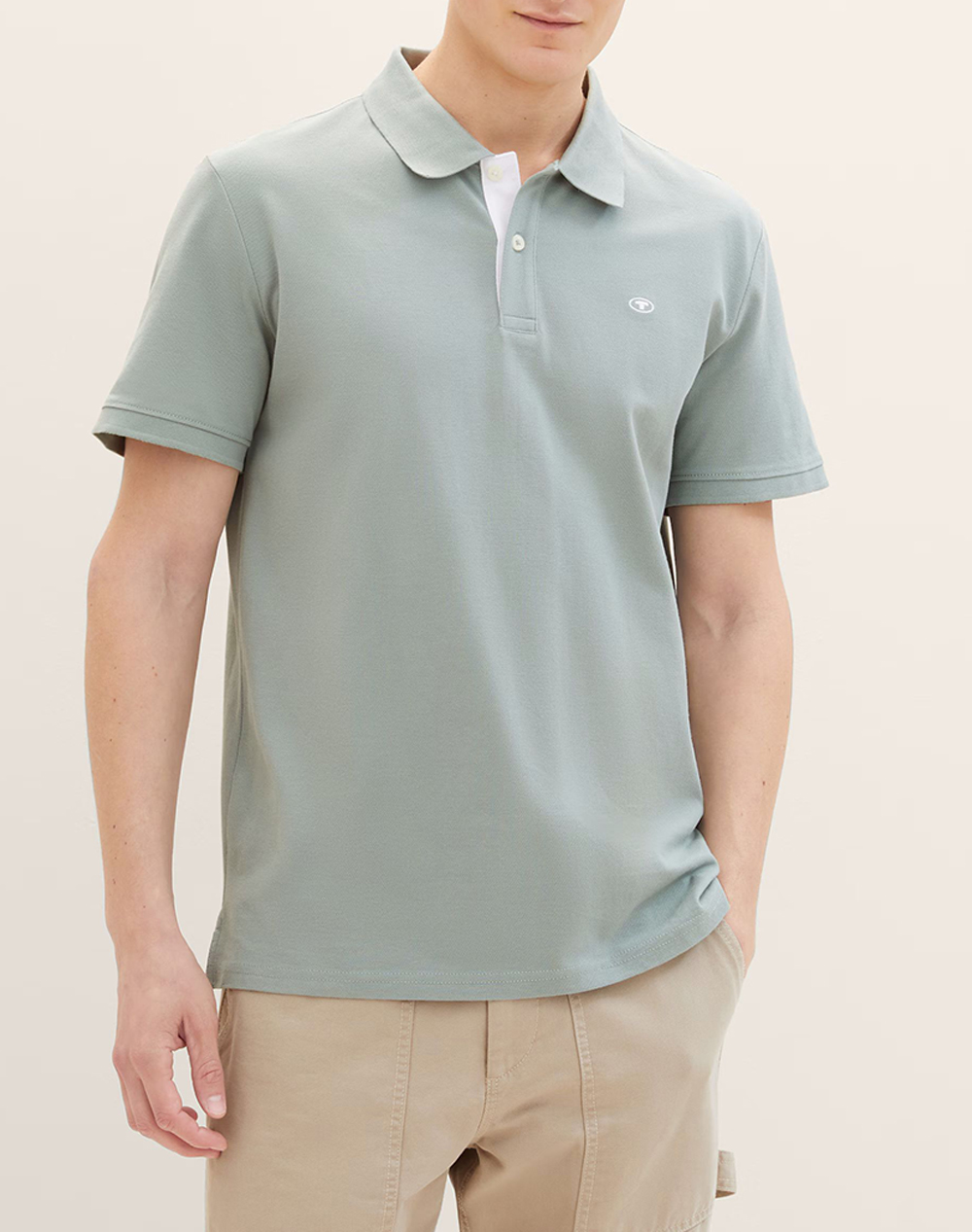Tom Tailor Basic Polo With Contra Μπλουζα Ανδρικο Ανδρας Ρουχα Μπλουζες Polo Mixed Βαμβακι 1031006 27842 - Koolfly