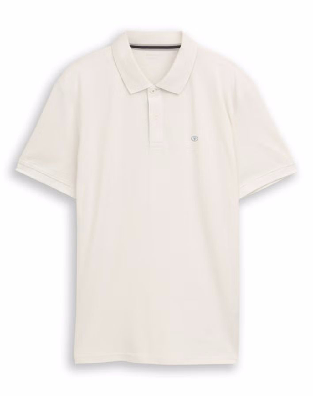 Tom Tailor Basic Polo With Contra Μπλουζα Ανδρικο Ανδρας Ρουχα Μπλουζες Polo Offwhite Βαμβακι 1031006 10348