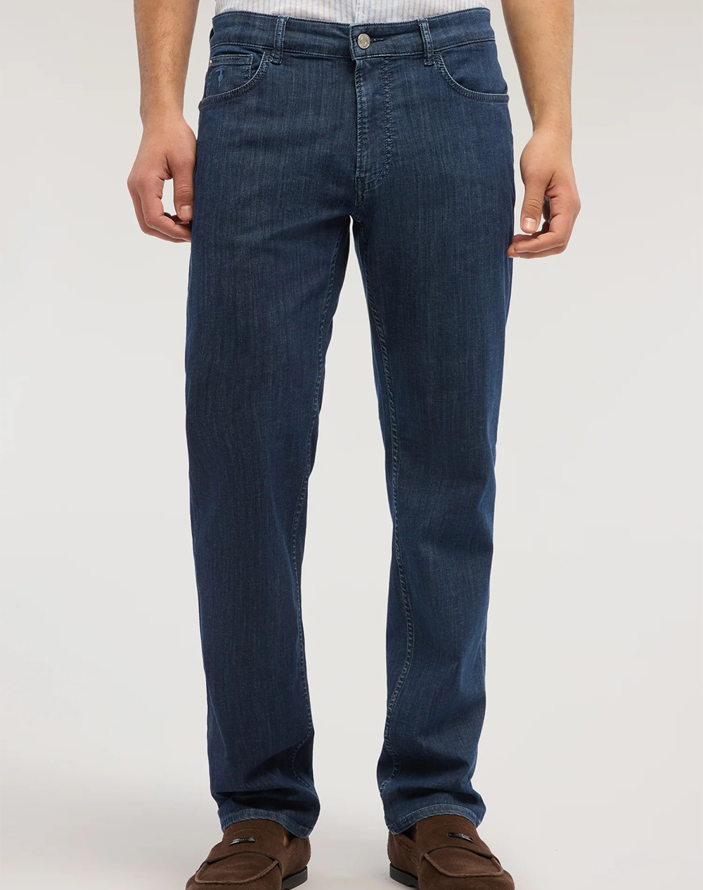 Trussardi 5 Pocket 380 Icon Blue Stone Wash Light Denim Ανδρας Ρουχα Παντελονια Jeans Denimdarkblue Βαμβακιμε Ελαστανσυνθετικο Mj380D21 0Dd
