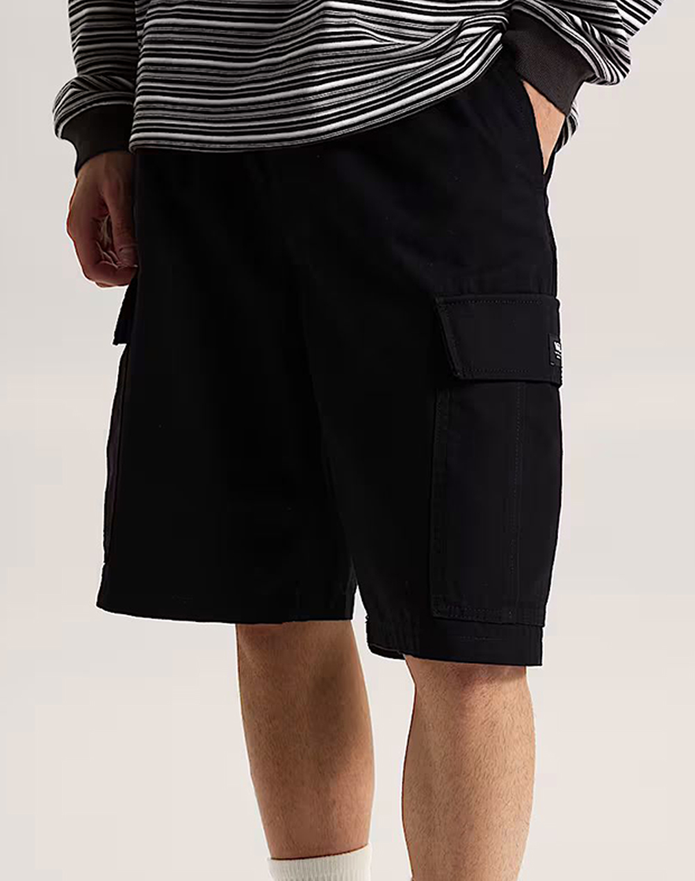 Vans Range Cargo Loose Short Ανδρας Ρουχα Σορτς | Βερμουδες Cargo Black Βαμβακι Vn000G6Sblk1 Vnblk