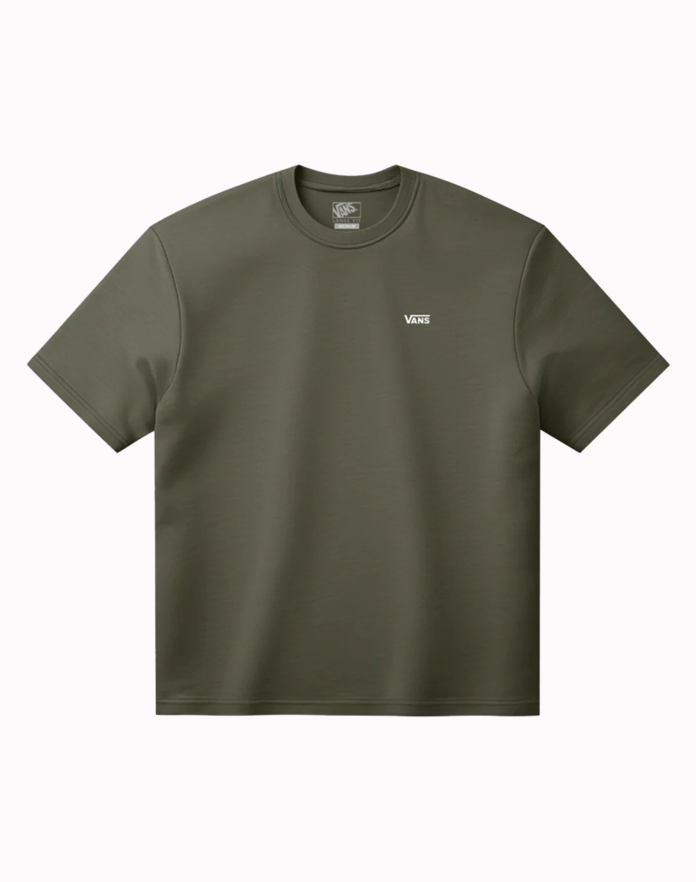Vans Left Chest Ss Ανδρας Ρουχα Μπλουζες T Shirt Olive Βαμβακι Vn000R9Xfr11 Mossy Olive