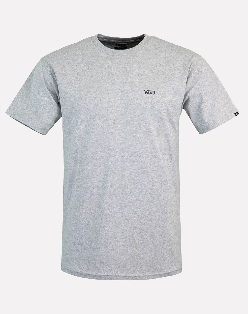 Vans Left Chest Ss Ανδρας Ρουχα Μπλουζες T Shirt Lightgray Βαμβακι Vn000R9X1Qi1 Light Grey Heat