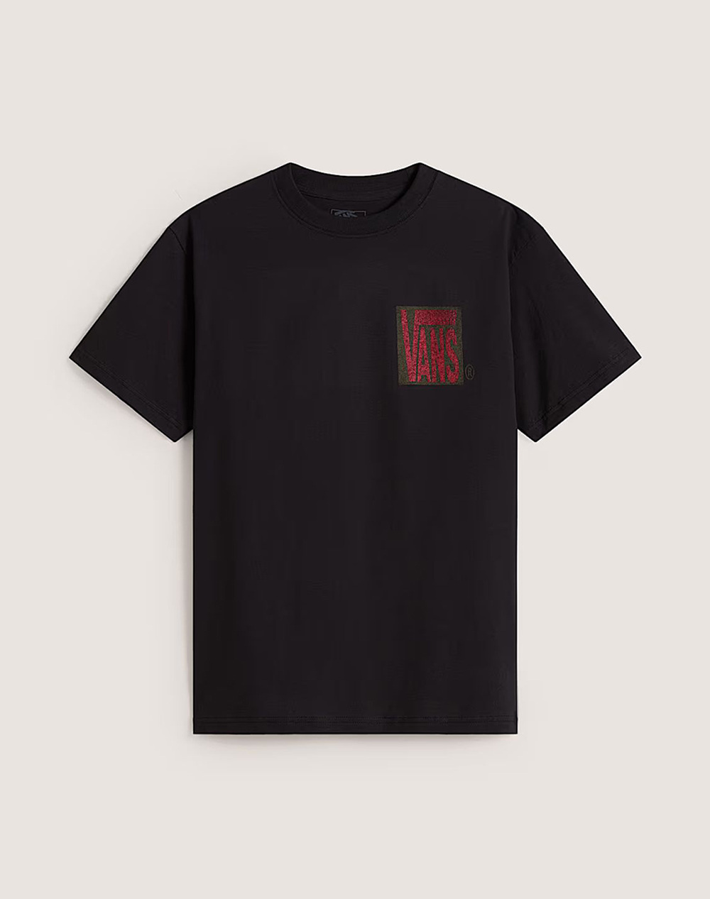 Vans Stretch Stack Crackle S Ανδρας Ρουχα Μπλουζες T Shirt Black Βαμβακιυφασμα Vn000Sweblk1 Black
