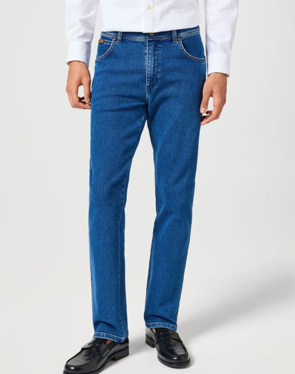 Wrangler Texas Ανδρας Ρουχα Παντελονια Jeans Denimblue Βαμβακιμε Ελαστανσυνθετικο 112356794 Midnight Shadow