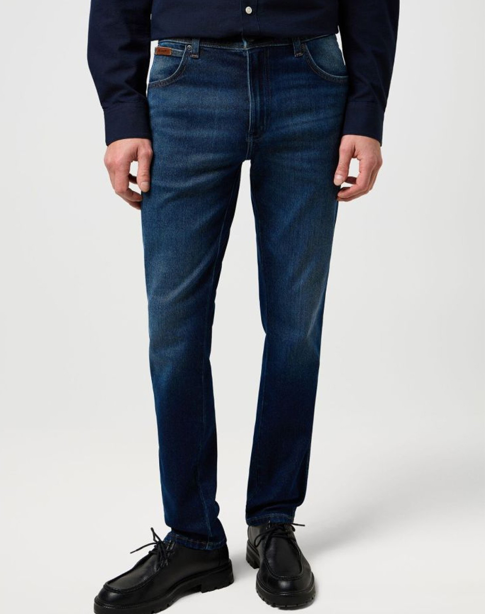Wrangler Texas Slim Ανδρας Ρουχα Παντελονια Jeans Denimdarkblue Βαμβακιμε Ελαστανσυνθετικο 112370864 Fog