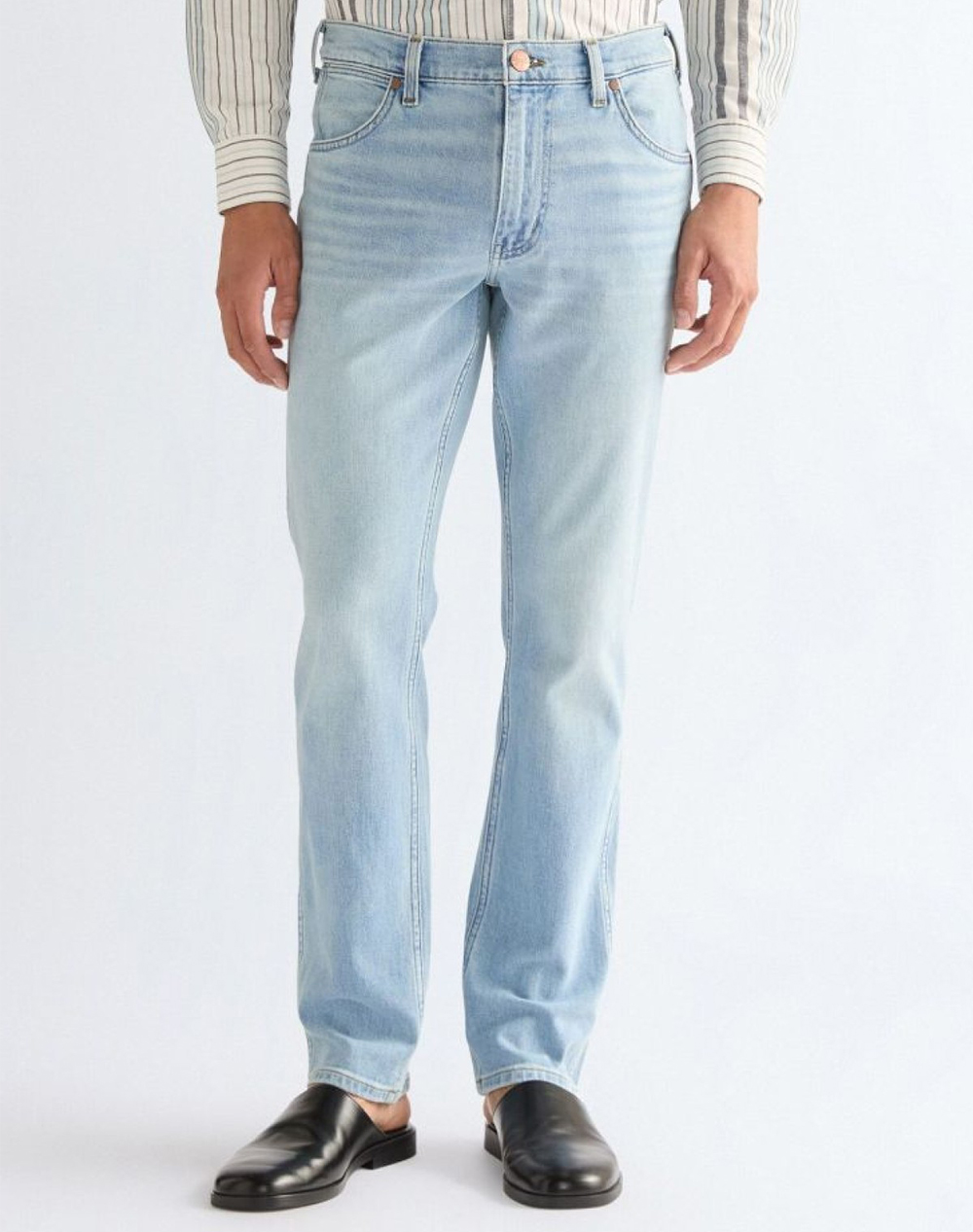 Wrangler Greensboro Ανδρας Ρουχα Παντελονια Jeans Denimlightblue Βαμβακι,Με Ελασταν,Συνθετικο 112378688 Firelight - Koolfly