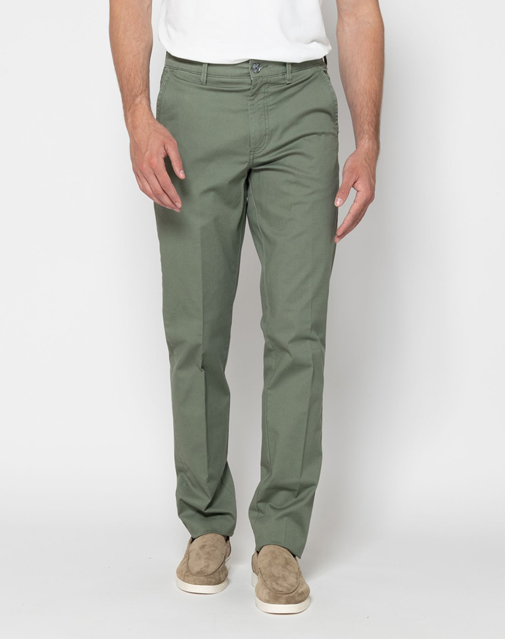 The Bostonians Παντελονι Chinos Dobby Regular Fit Ανδρας Ρουχα Παντελονια Chinos Olive Βαμβακιμε Ελασταν 3Cn1696T303 Olive