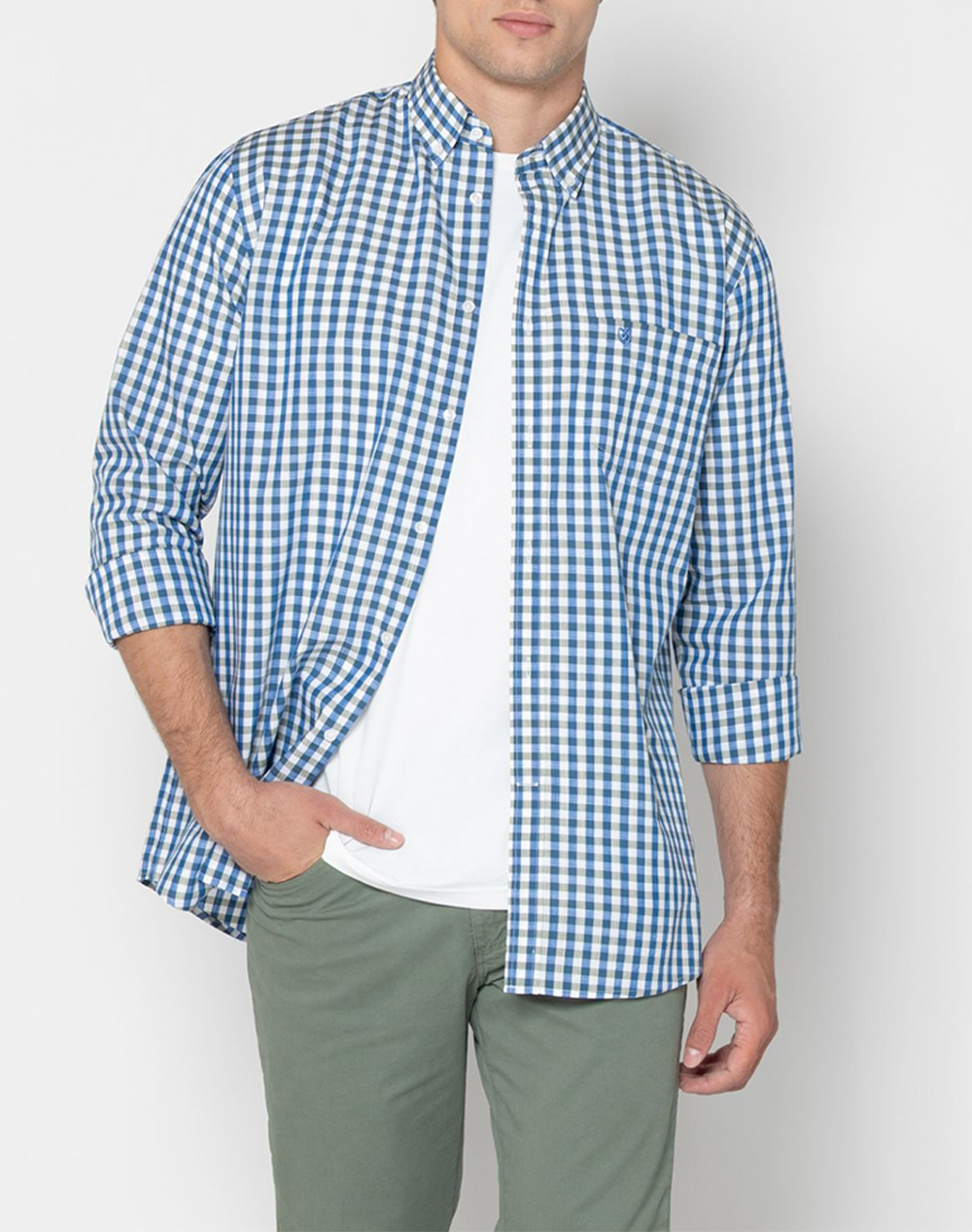 The Bostonians Πουκαμισο Maverick Φλαμα Regular Fit Button Down Regular Fit Ανδρας Ρουχα Πουκαμισα Multi Βαμβακι 3Aach8654 Light