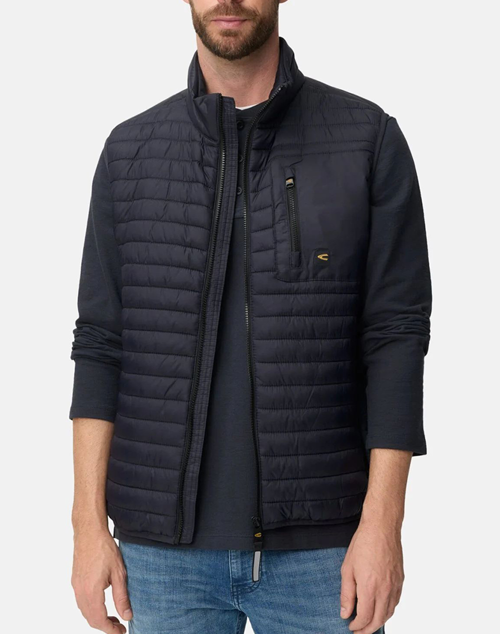 Camel Γιλέκο Basic Nos Ανδρας Ρουχα Πανωφορια Γιλεκα Darkblue Συνθετικο C261Nos 460190 9N90 48