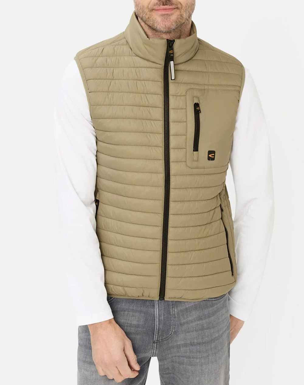 Camel Γιλέκο Basic Nos Ανδρας Ρουχα Πανωφορια Γιλεκα Khaki Συνθετικο C261Nos 460190 9N90 31