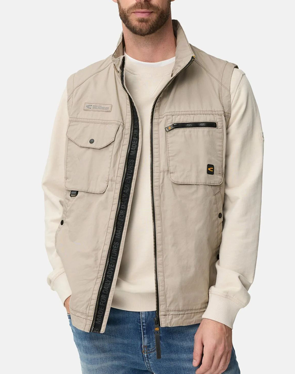 Camel Active Γιλεκο Multipocket Ανδρας Ρουχα Πανωφορια Γιλεκα Biege Βαμβακι C261 460140 7N60 17