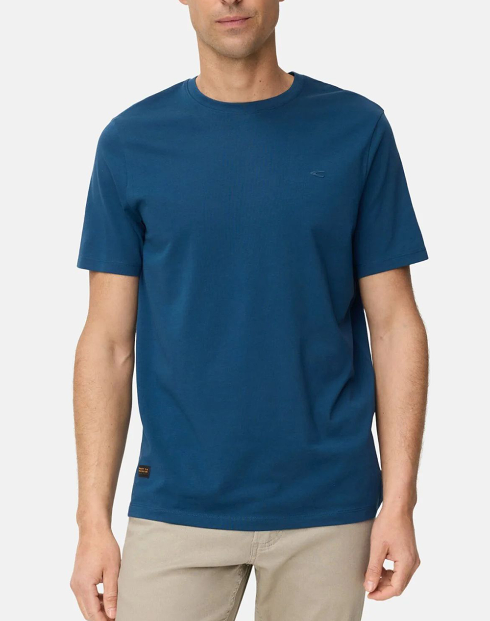 Camel T Shirt Κ.Μ. Basic Antibacterial Ανδρας Ρουχα Μπλουζες T Shirt Blue Βαμβακι,Με Ελασταν,Συνθετικο C261 409700 7T07 46 - Koolfly