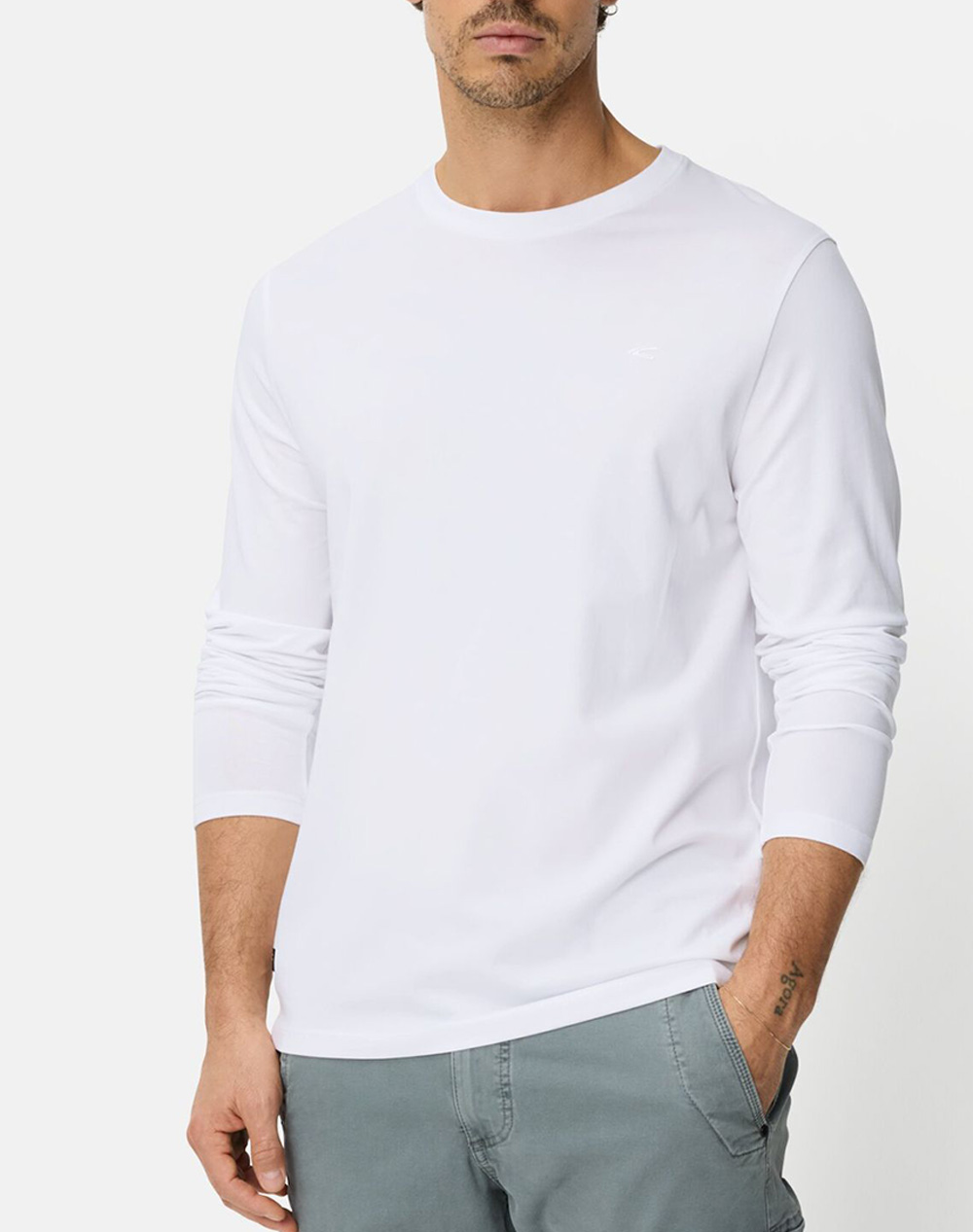 Camel T Shirt Μ.Μ. Antibacterial Flexxxactive Ανδρας Ρουχα Μπλουζες T Shirt White Βαμβακιμε Ελαστανσυνθετικο C261 409600 7T06 01