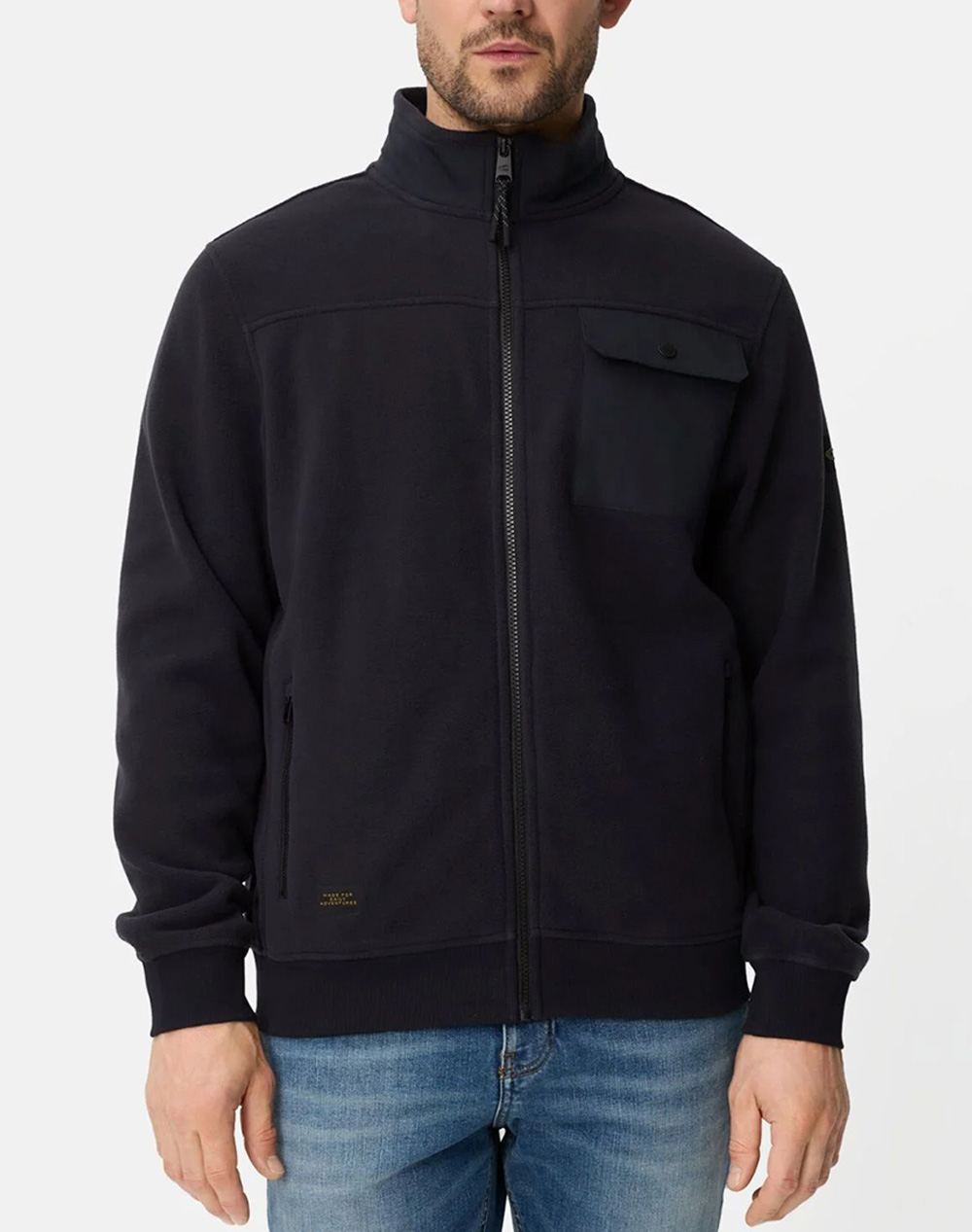 Camel Φούτερ Ζακέτα Full Zip Ανδρας Ρουχα Ζακετες Φουτερ Ζακετες Darkblue Συνθετικο C261 409401 7W37 48