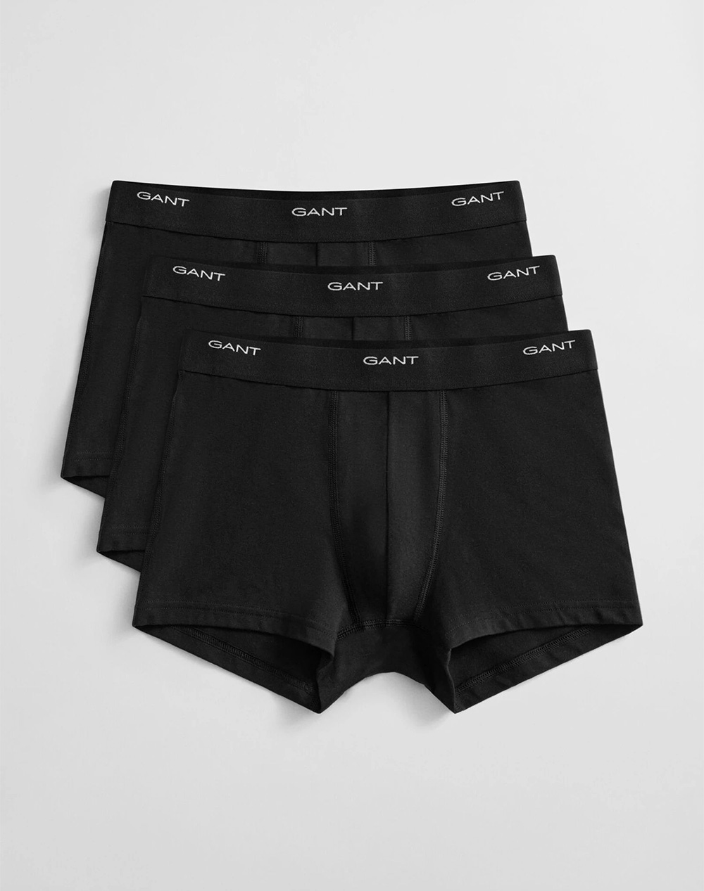 Gant Σετ 3 Εσωρουχων Trunk Core Trunk 3 Pack Ανδρας Εσωρουχα Σλιπ Μποξερ Totalblack Βαμβακιμε Ελασταν 3Gu900003333 5