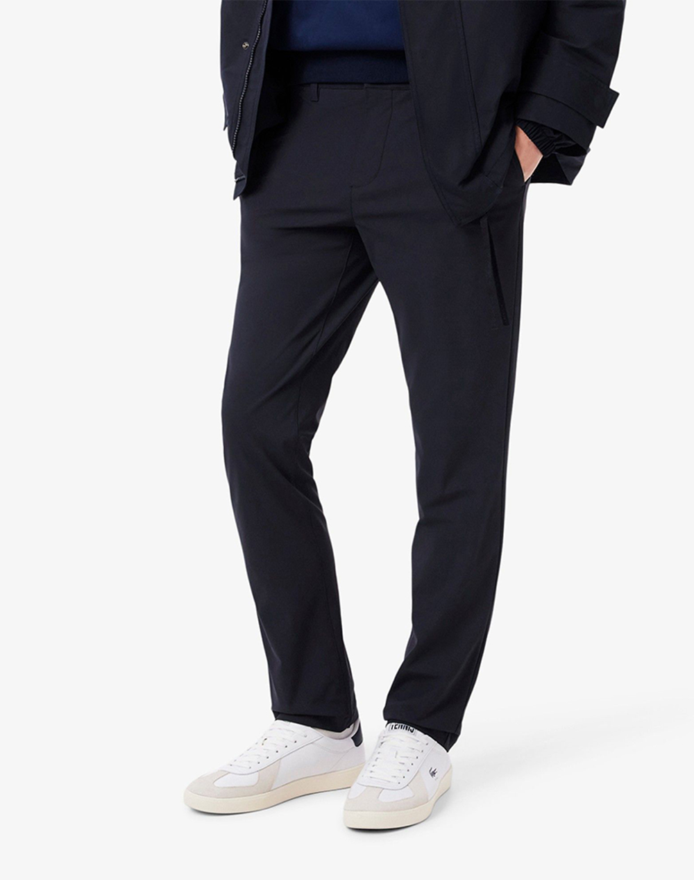 Lacoste Παντελονι Trousers Ανδρας Ρουχα Παντελονια Chinos Darkblue Συνθετικο 3Hh1916 Hde