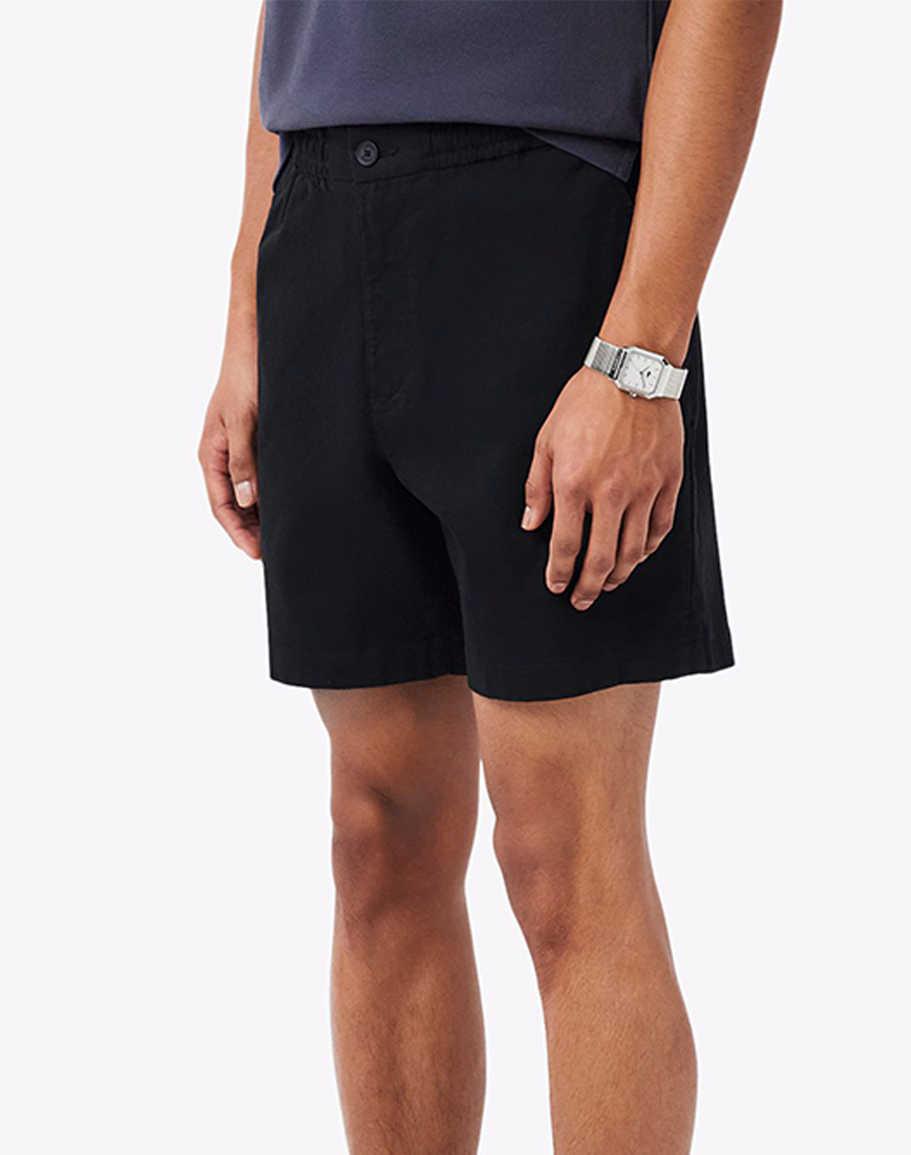 Lacoste Σορτς Shorts Ανδρας Ρουχα Σορτς | Βερμουδες Chinos Black Βαμβακιμε Ελασταν 3Gh2324 031
