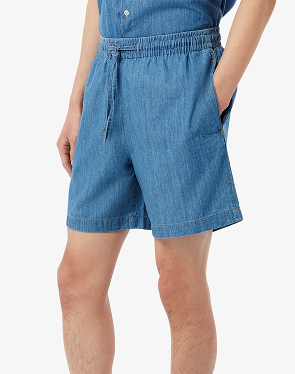 Lacoste Σορτς Shorts Ανδρας Ρουχα Σορτς | Βερμουδες Jeans Denimblue Βαμβακι 3Gh1856 Mku