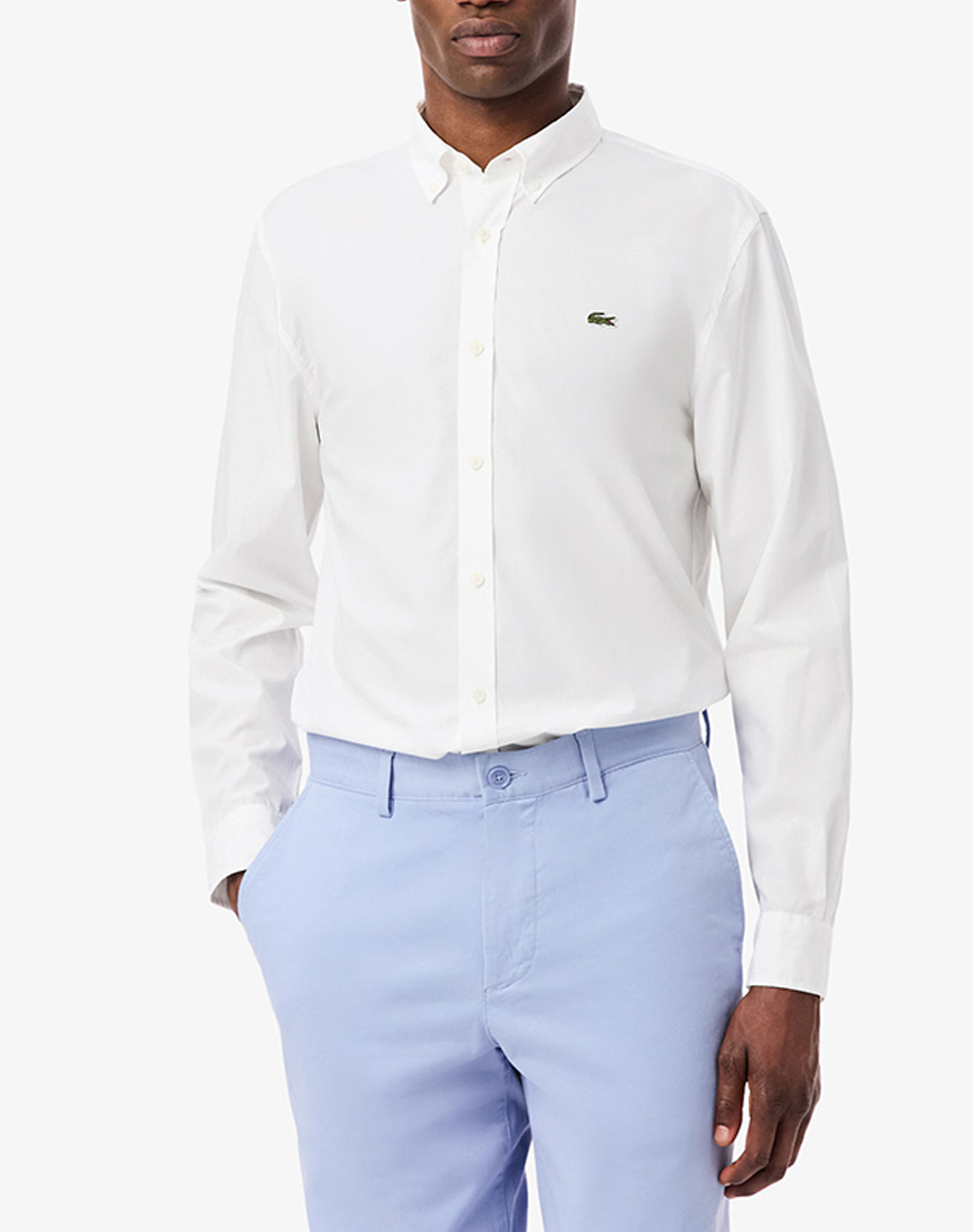 Lacoste Υποκαμισο Μμ Shirt Ls Ανδρας Ρουχα Πουκαμισα White Βαμβακι 3Ch2316 001 - Koolfly