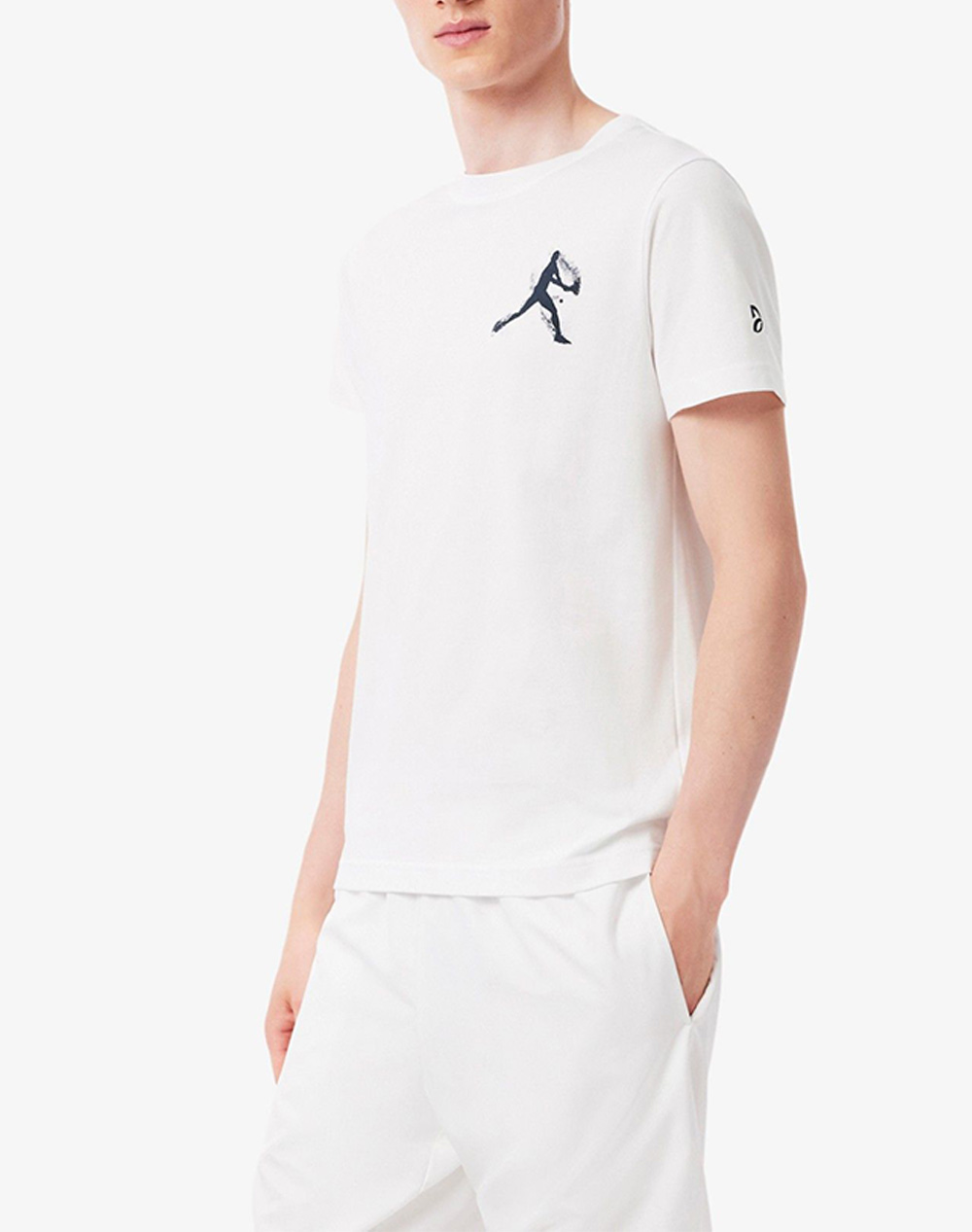 Lacoste Μπλουζα Κμ Καπελο Σετ Tee Shirt Ss Ανδρας Ρουχα Μπλουζες T Shirt White Βαμβακι,Συνθετικο 3Th1044 522 - Koolfly