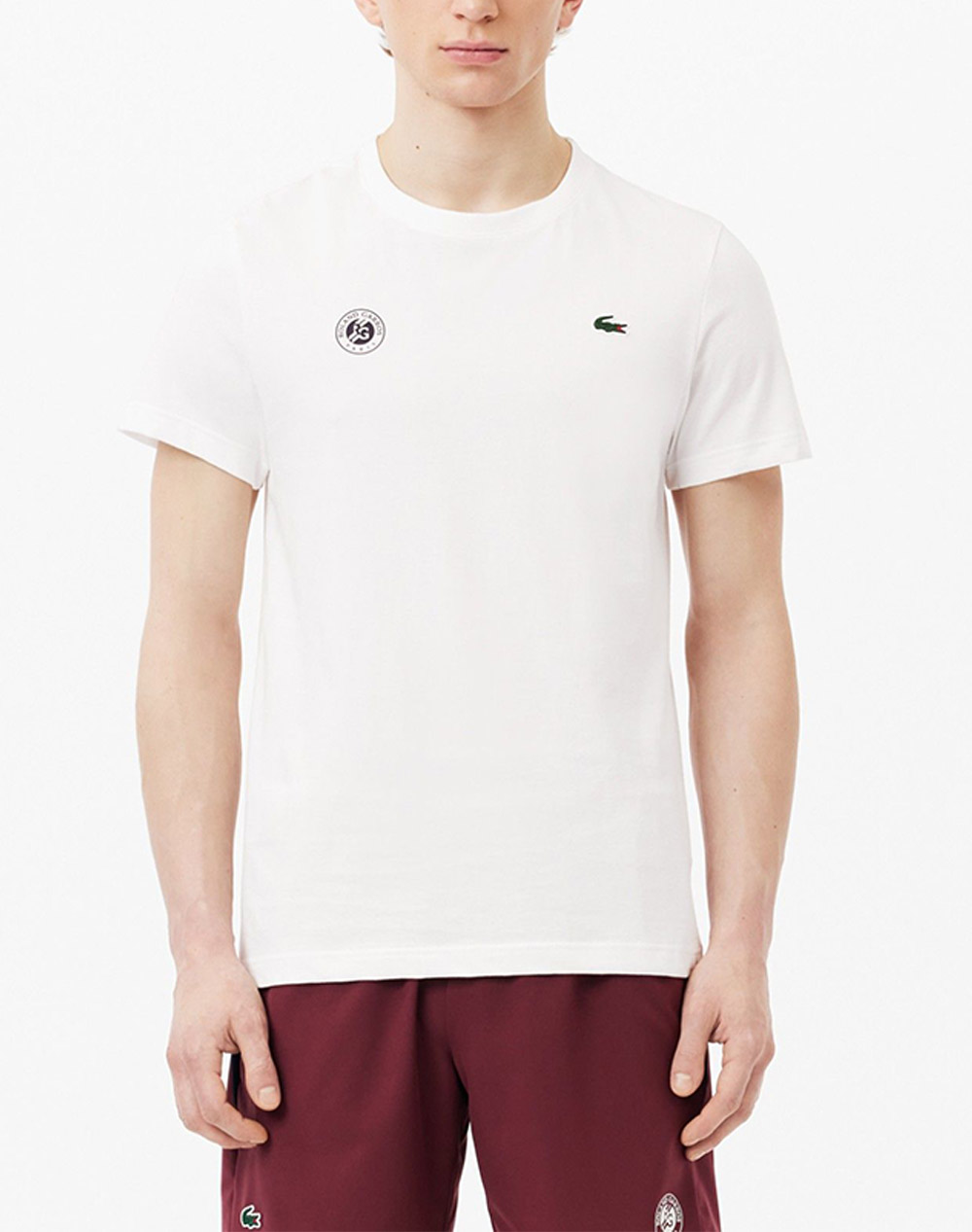 Lacoste Μπλουζα Κμ Tee Shirt Ss Ανδρας Ρουχα Μπλουζες T Shirt White Βαμβακισυνθετικο 3Th8309 001