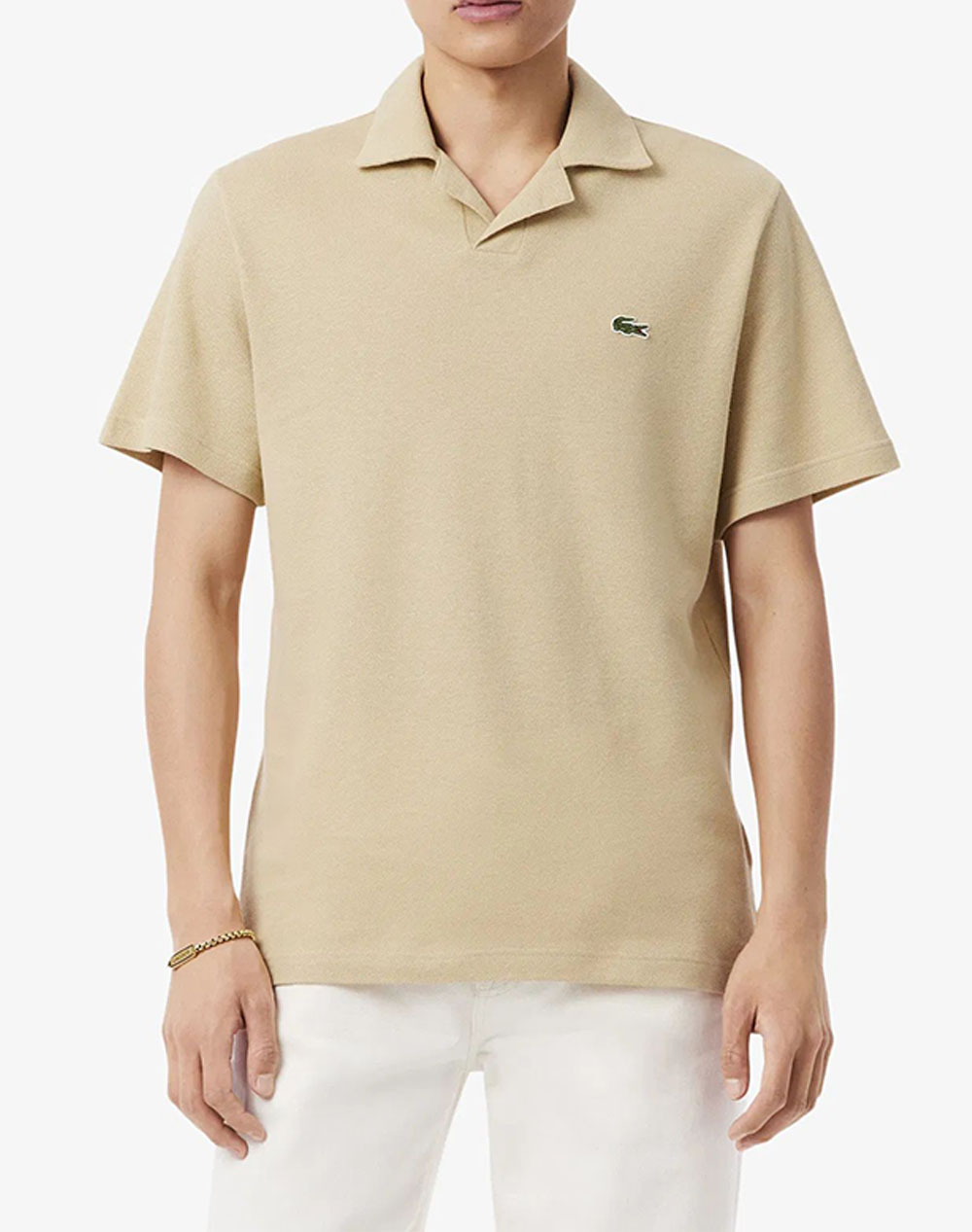 Lacoste Μπλουζα Πολο Κμ Polo Ss Ανδρας Ρουχα Μπλουζες Polo Biege Βαμβακιλινο 3Ph2449 8Xf