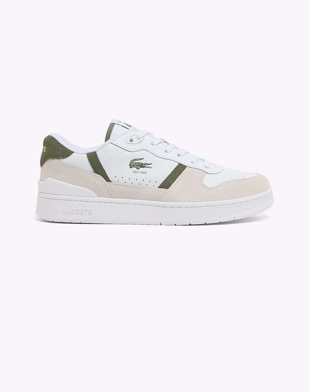Lacoste Υποδημα Ανδρικο T Clip Set 126 7 Ανδρας Αθλητικα Παπουτσια Παπουτσια Offwhite Δερμασουετ 37 51Sma01682H4 0000