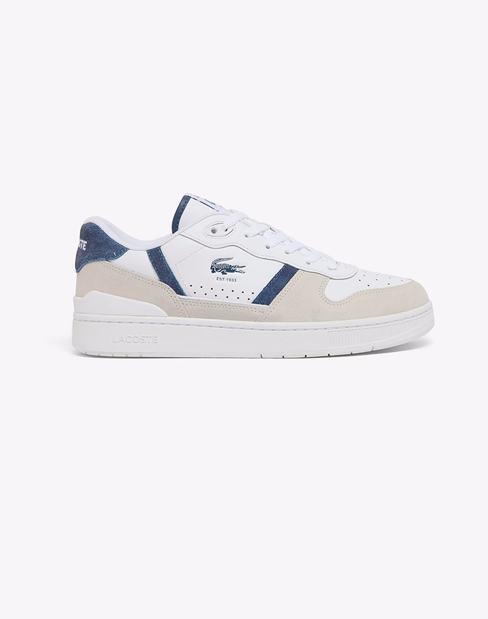 Lacoste Υποδημα Ανδρικο T Clip Set 126 5 Ανδρας Αθλητικα Παπουτσια Παπουτσια Offwhite Δερμασουετ 37 51Sma0124X96 0000