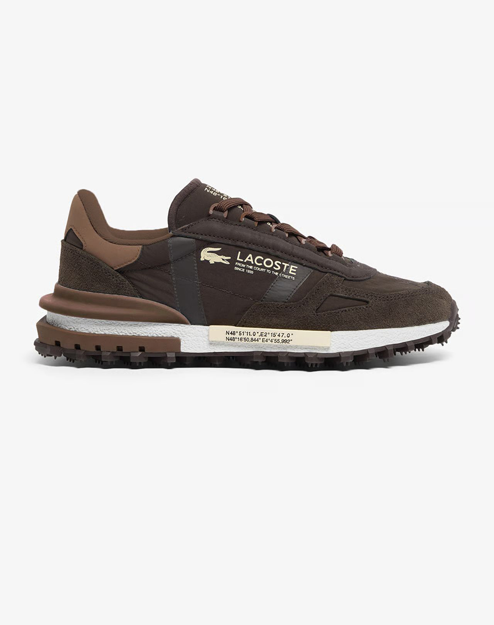 Lacoste Υποδημα Ανδρικο Elite Active 1263 Ανδρας Αθλητικα Παπουτσια Παπουτσια Darkbrown Απομιμηση Δερματοςσουετσυνθετικο 37 51Sma0042Db2 0000