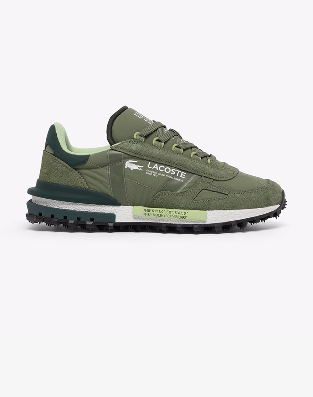 Lacoste Υποδημα Ανδρικο Elite Active 1262 Ανδρας Αθλητικα Παπουτσια Παπουτσια Khaki Απομιμηση Δερματοςσουετσυνθετικο 37 51Sma0041255 0000