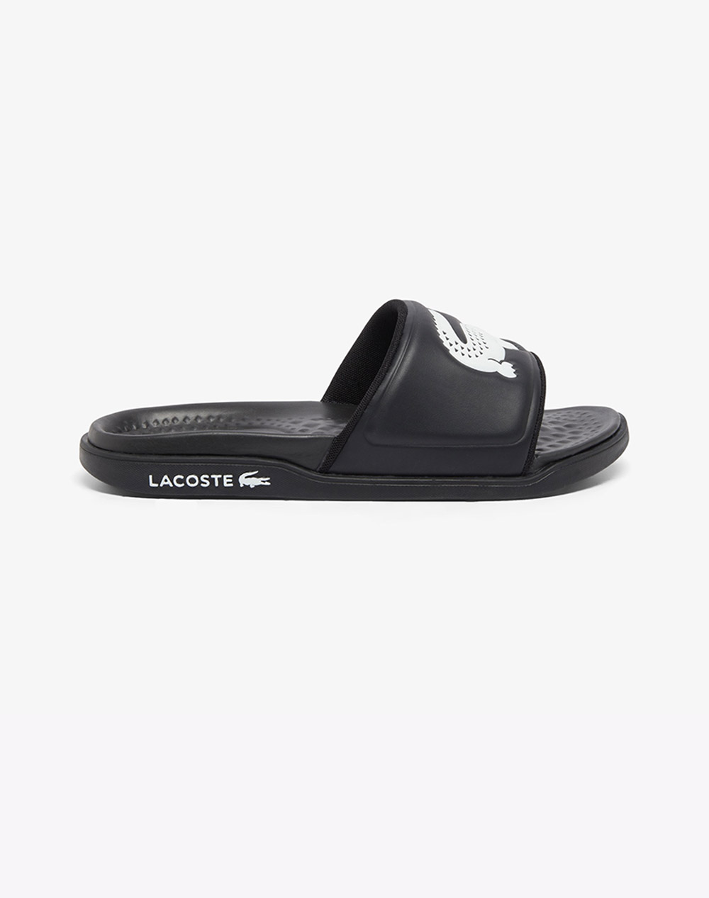 Lacoste Υποδημα Ανδρικο Serve Slide Dual 1253 Serve Slide Dual 1253Cma Ανδρας Παπουτσια Σαγιοναρες Black Απομιμηση Δερματοςσυνθετικο 37 49Cma003831