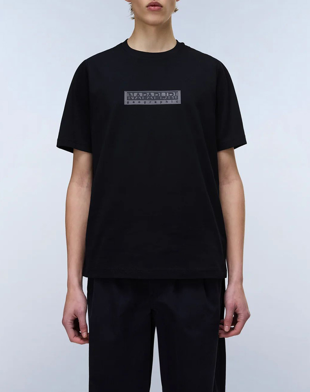 Napapijri S Box Logo Ss 1 Ανδρας Ρουχα Μπλουζες T Shirt Black Βαμβακι Np0a4ifl Np941 - Koolfly