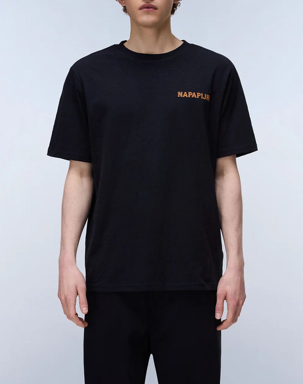 Napapijri S Elior Ss Ανδρας Ρουχα Μπλουζες T Shirt Black Βαμβακι Np0A4Hzy Np941