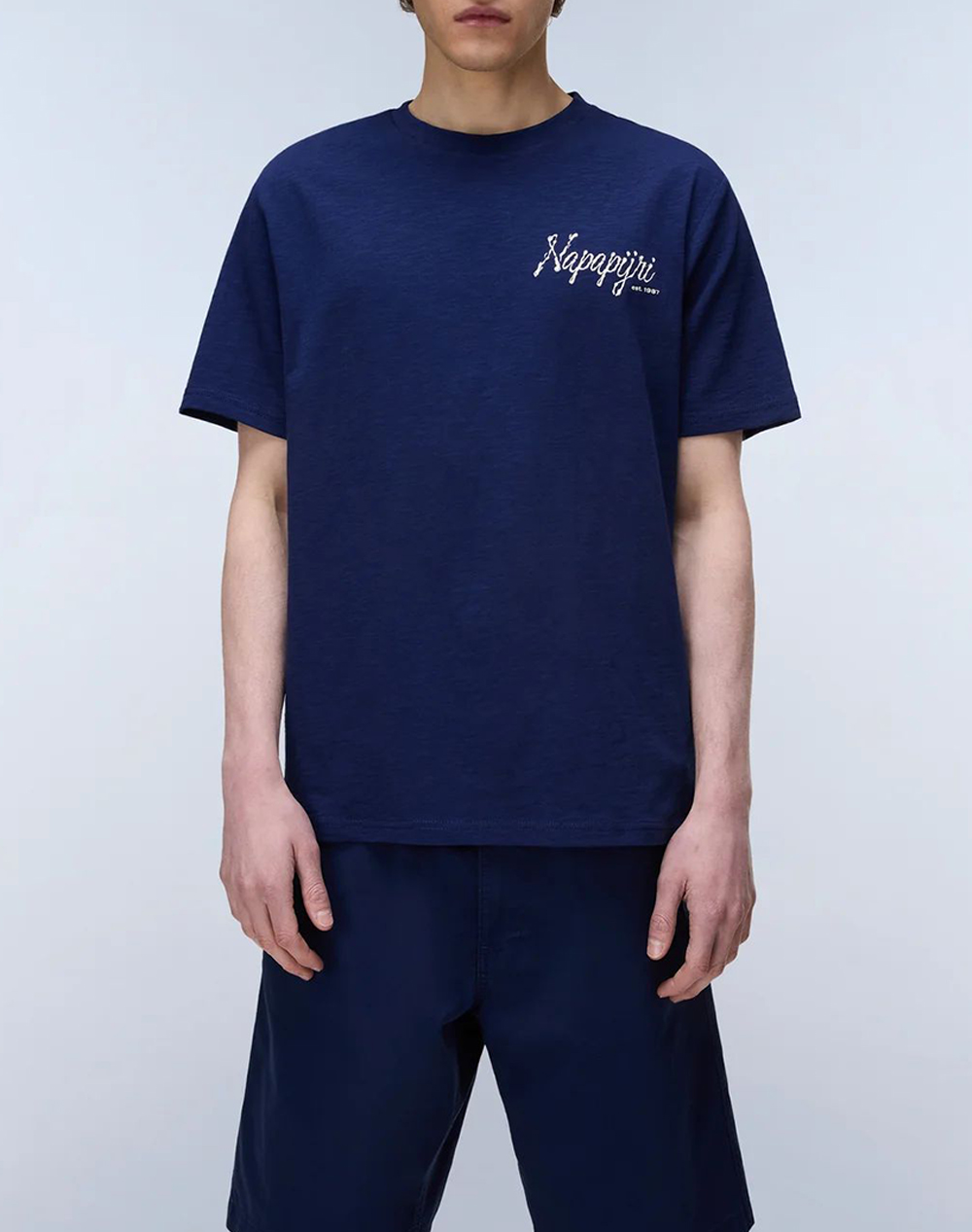 Napapijri S Elior Ss Ανδρας Ρουχα Μπλουζες T Shirt Navyblue Βαμβακι Np0A4Hzy Npb2Q