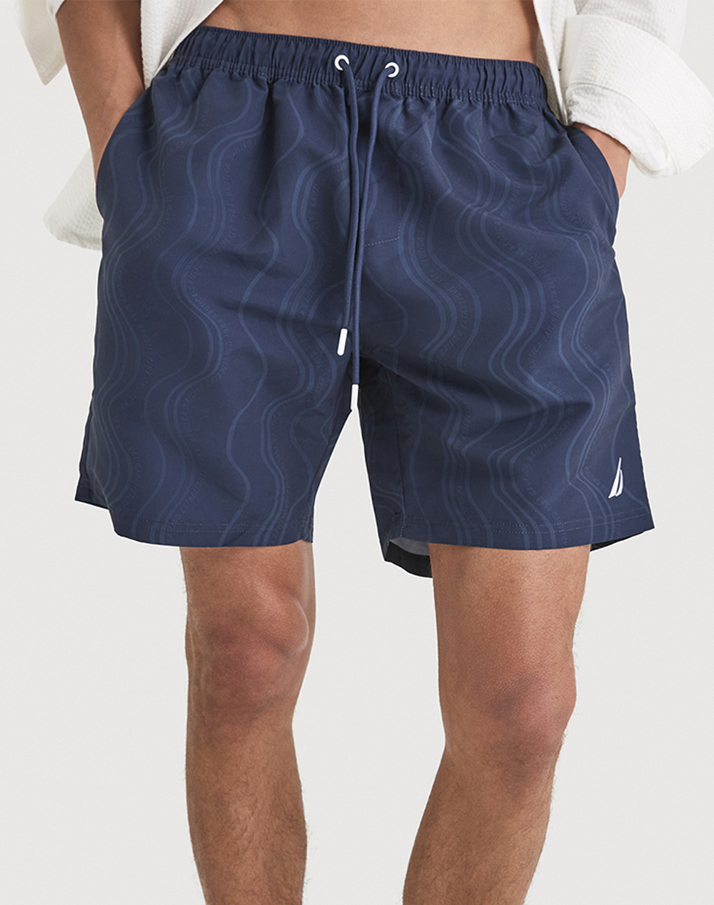 Nautica Μαγιω Yukon 7 Swim Short Ανδρας Ρουχα Μαγιο Σορτς Navyblue Συνθετικο 3Ncn1V04027 459