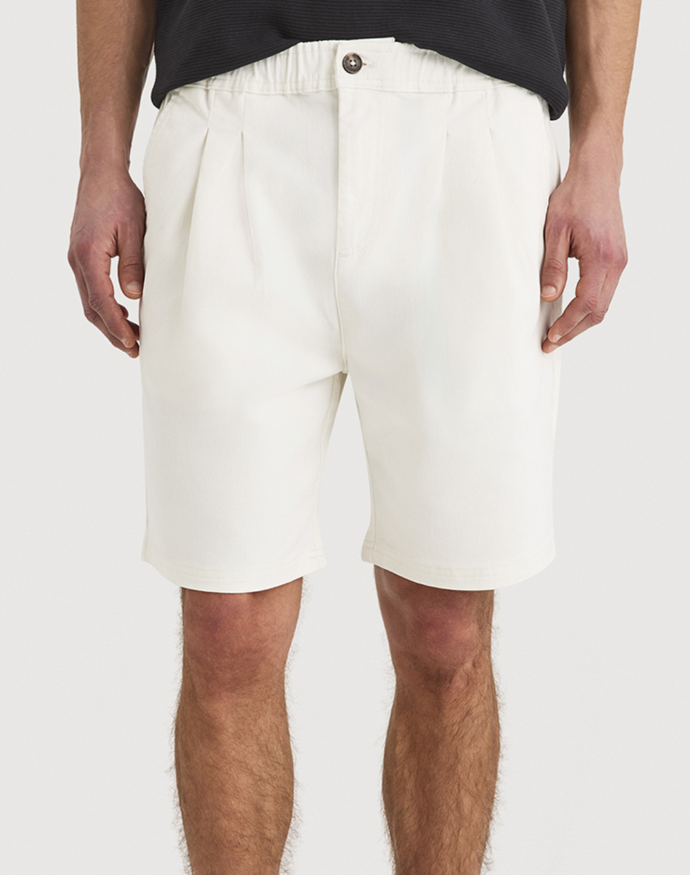 Nautica Σορτς Rava Casual Short Ανδρας Ρουχα Σορτς | Βερμουδες Chinos Offwhite Βαμβακιμε Ελασταν 3Ncn1V03970 129