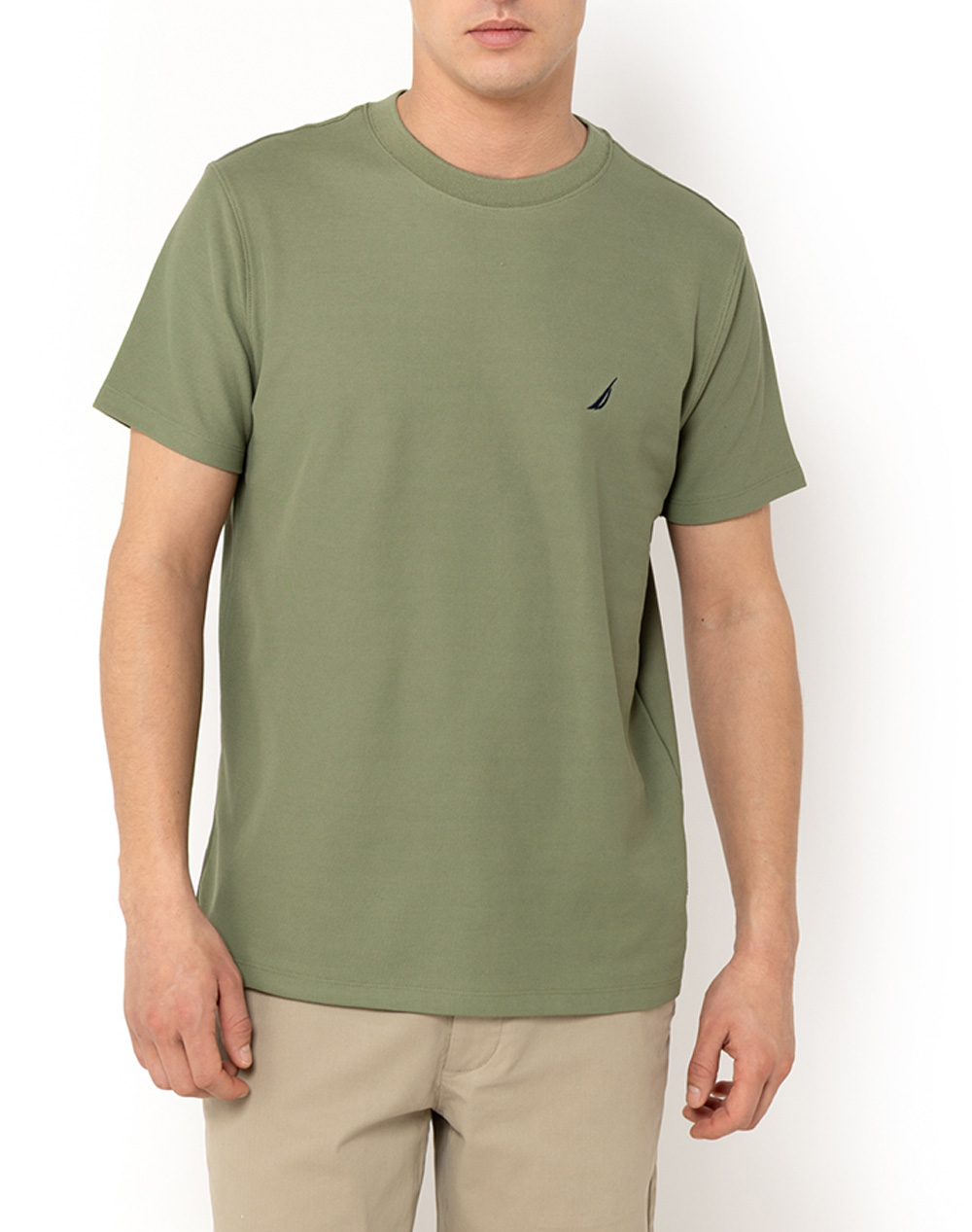 Nautica Μπλουζα T Shirt Κμ Starboard T Shirt Ανδρας Ρουχα Μπλουζες T Shirt Olive Βαμβακισυνθετικο 3Ncn1Cr0115 514
